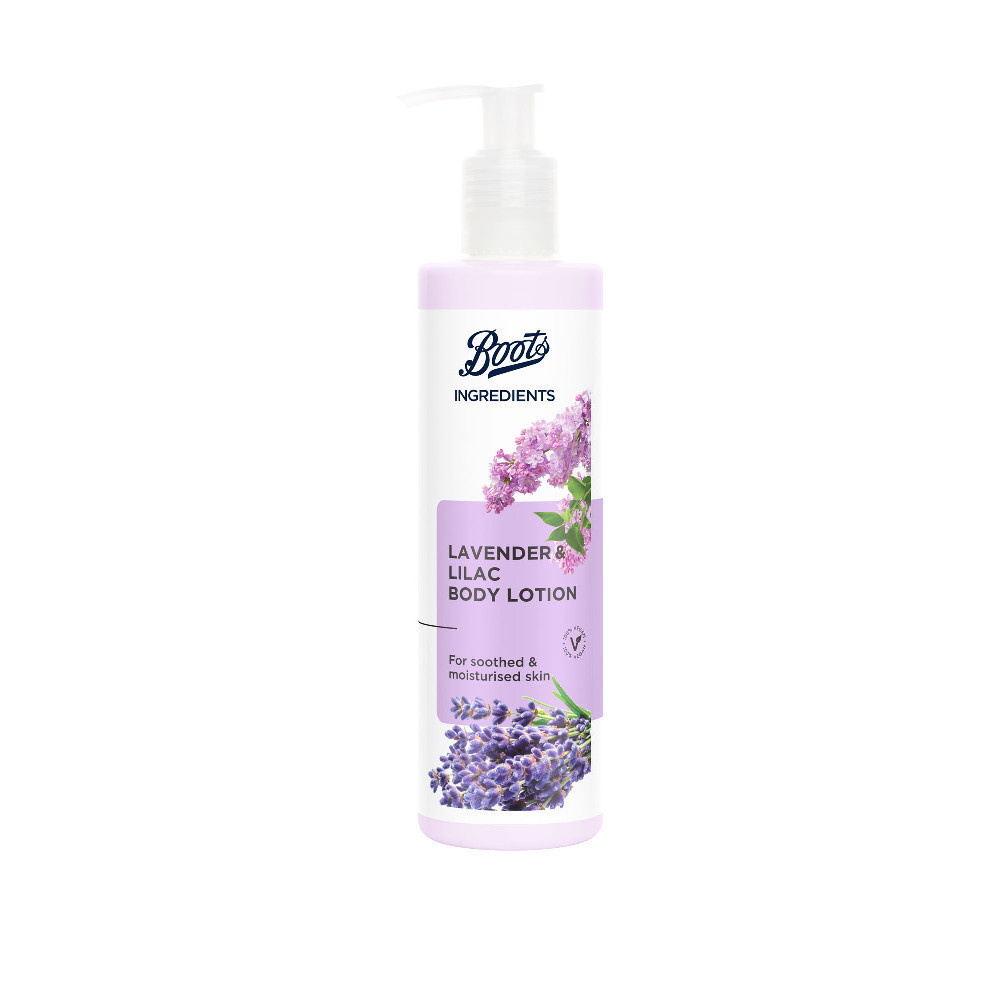 Boots Ingredients Lavender & Lilac Body Lotion 290Ml บู๊ทส์ อินกรีเดียนส์ ลาเวนเดอร์ แอนด์ไลแลค บอดี้ โลชั่น 290 มล.