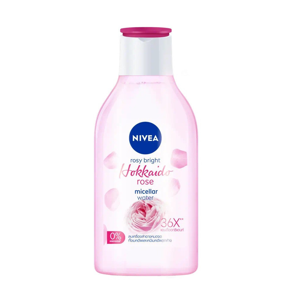 Nivea Rosy Bright Hokkaido Rose Micellar Water 400Ml นีเวีย โรซี่ ไบร์ท ฮอกไกโด โรส ไมเซล่า วอเตอร์ 400มล.
