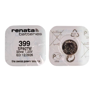 ถ่านกระดุม renata(รีนาต้า) 399 SR927W ,927W 1.55V Swiss Made ของแท้​ แบ่งขายจำนวน 1ก้อน