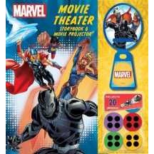 Marvel: Black Panther, Thor, and Captain Marvel Movie Theater Storybook & Movie Projector [Hardcover