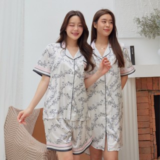 ชุดนอน Muslin pajamas [ โค้ด MUSSEP130 ลด 130 ฿] ชุดนอนSilk Satin( รุ่น N1157,L1157,K1157,T1157)