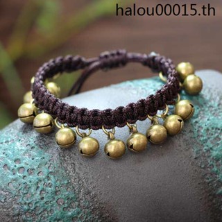 สร้อยข้อมือ เครื่องประดับ สร้อยข้อมือ เชือกเทียนทอมือ สไตล์เรโทร สีบรอนซ์ สําหรับผู้หญิง