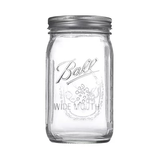 ✆❦Ball Mason Jar อเมริกัน Mason jar แก้วโปร่งใสสกัดเย็นขนาดแบบพกพาข้ามคืนข้าวโอ๊ตมิลค์เชคถ้วย