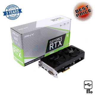 VGA PNY GEFORCE RTX 3050 VERTO DUAL FAN - 8GB GDDR6 [VCG30518DFBPB1] ประกัน 3Y การ์ดจอ