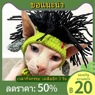 ✸◎แมวตลกหมวก Hairless Cat Sphinx หมวกสุนัข Devon Punk Reggae Rock สไตล์ตกแต่ง Dress Up