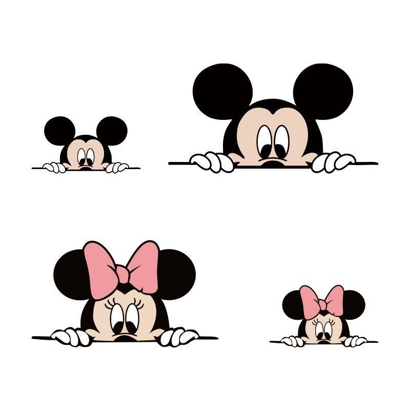 ❣❃✿มิกกี้เมาส์ มิกกี้มินนี่ สติ๊กเกอร์ติดรถน่ารัก ปกกันรอยขีดข่วน การ์ตูน บุคลิกภาพ สติกเกอร์ร่างกาย สติ๊กเกอร์กันน้ำสร้
