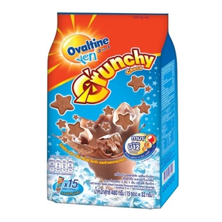 Ovaltine 3in1 Yen Crunchy Chocolate Powder โอวัลติน 3in1 เย็น ครั้นชี่ รสช็อกโกแลต 32g x15 ซอง