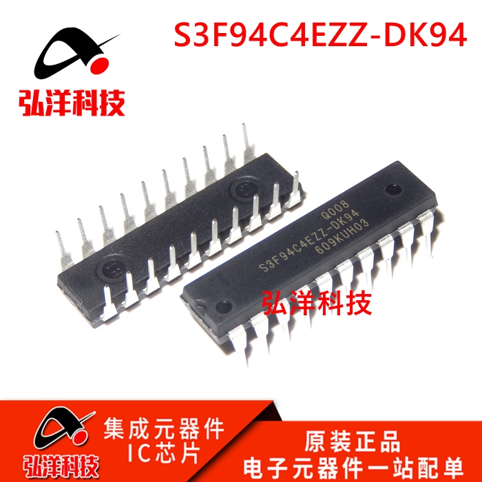 ยี่ห้อใหม่นําเข้า Samsung Microcontroller S3F94C4EZZ-DK94 DIP-20 เตาแม่เหล็กไฟฟ้าชิป