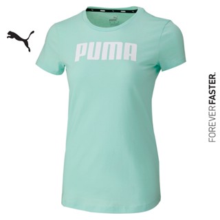 PUMA BASICS - เสื้อยืดผู้หญิง Essentials สีเขียว - APP - 84719514