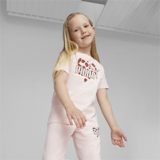 PUMA KIDS - เสื้อยืดเด็ก Essentials Mix Match สีชมพู - APP - 67636324