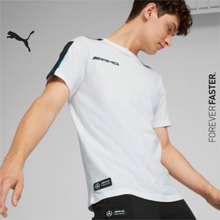 PUMA AUTO - เสื้อยืดชาย Mercedes-AMG Petronas Motorsport Formula One MT7 สีขาว - APP - 53490503