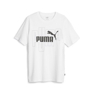 PUMA BASICS - เสื้อยืดผู้ชาย GRAPHICS Mens Tee สีขาว - APP - 67718302