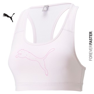 PUMA TRAINING - บราออกกำลังกาย Mid 4Keeps Graphic Training Bra สีม่วง - APP - 52030617