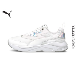 PUMA BASICS - รองเท้ากีฬาผู้หญิง X-Ray Lite Metallic สีขาว - FTW - 36885803