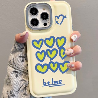 เคสโทรศัพท์มือถือ แบบนิ่ม ลายหัวใจ ป้องกันเลนส์ สําหรับ iPhone 14Promax 13 12 11 7Plus X XR xsmax