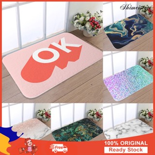 40x60 ซม. พื้นผิวหินอ่อนทนทานพื้นปูพรม Doormat ตกแต่งห้องน้ำลื่น