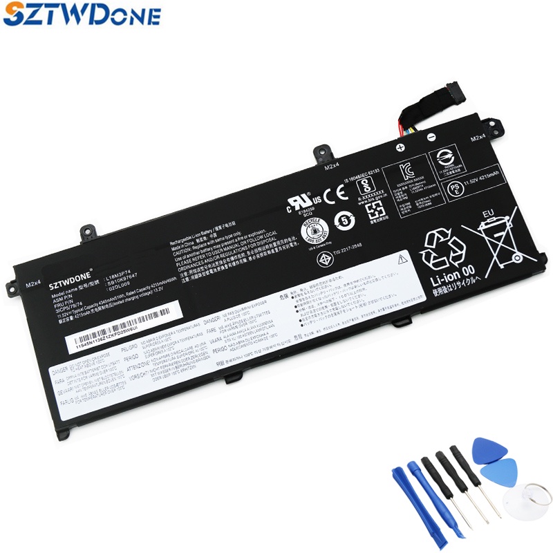 SZTWDONE L18M3P74แบตเตอรี่แล็ปท็อปสำหรับ Lenovo T Hink P AD T14 Gen 1/2 T490 P43S TP00103G /K/e L18L