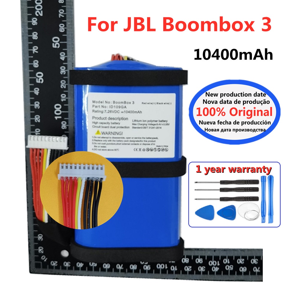 10400MAh ใหม่100% Original ลำโพงแบตเตอรี่สำหรับ JBL Boombox 3 Boombox3รุ่นพิเศษ Bluetooth Audio Bateria แบตเตอรี่