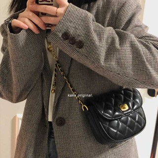 💖เตรียมจัดส่ง💖 ผู้หญิง Linger chain bag ใหม่ฤดูร้อนแฟชั่นฝรั่งเศสช่องอเนกประสงค์ INS cross-body bag