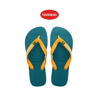 Havaianas รองเท้าแตะ BRASIL LOGO FC PR VIBE GREEN GREEN  รุ่น 41108501832GNXX (รองเท้าผู้ชาย รองเท้าผู้หญิง รองเท้า รองเท้าแตะชาย รองเท้าแตะหญิง)