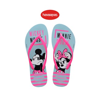 Havaianas รองเท้าแตะผู้หญิง SLIM DISNEY FC ME  WATER BLUE  รุ่น 41412032404BLXX (รองเท้าแตะ รองเท้าผู้หญิง รองเท้าแตะหญิง Minnie Mouse)