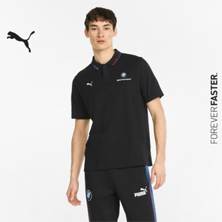 PUMA AUTO - เสื้อเชิ้ตโปโลชาย BMW M Motorsport สีดำ - APP - 53337701