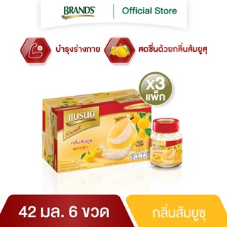 แบรนด์รังนกแท้ กลิ่นส้มยูซุ 42 มล. แพค 6 x 3