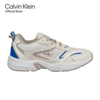 CALVIN KLEIN รองเท้าผ้าใบผู้ชาย รุ่น YM00636 01S - สีเบจ