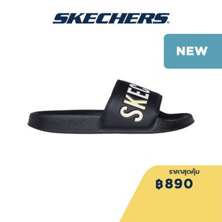 Skechers สเก็ตเชอร์ส รองเท้าแตะผู้หญิง Women Slides - 897922-BKMT