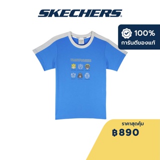 Skechers สเก็ตเชอร์ส เสื้อยืดแขนสั้นเด็ก Kids Transformers Short Sleeve Tee - SL223K252-SPSO