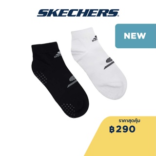 Skechers สเก็ตเชอร์ส ถุงเท้าข้อสูงยูนิเซ็กส์ Unisex Quarter Sock Accessory - P223U005-02RC