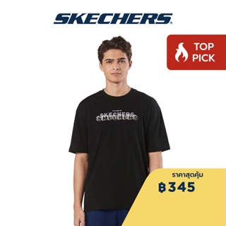 Skechers สเก็ตเชอร์ส เสื้อยืดแขนสั้นผู้ชาย Men Short Sleeve Tee - SL22Q4M298-0018