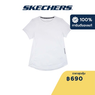 Skechers สเก็ตเชอร์ส เสื้อยืดแขนสั้นผู้หญิง Women Recharge Collection Performance Short Sleeve Tee - SP123W038-00GK