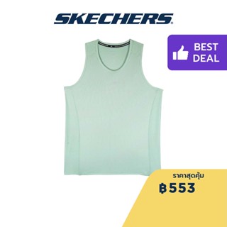 Skechers สเก็ตเชอร์ส เสื้อยืดแขนกุดผู้หญิง Women Performance Running Sleeveless Tee - SP22Q4W379-0025