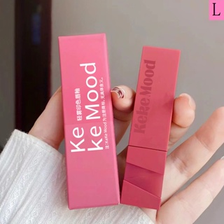 Kekekemood ลิปสติก ลิปกลอส เนื้อแมตต์กํามะหยี่ ไม่จางหาย สีขาว ราคาถูก สําหรับนักเรียนหญิง