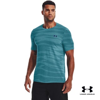 Under Armour Mens UA Seamless Wave Short Sleeve อันเดอร์ อาร์เมอร์ เสื้อแขนสั้น UA Seamless Wave สำหรับผู้ชาย