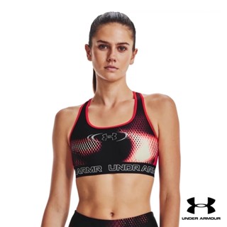 Under Armour UA Womens Armour® Mid Padless Sports Bra อันเดอร์ อาร์เมอร์ เสื้อออกกำลังกายสำหรับผู้หญิง