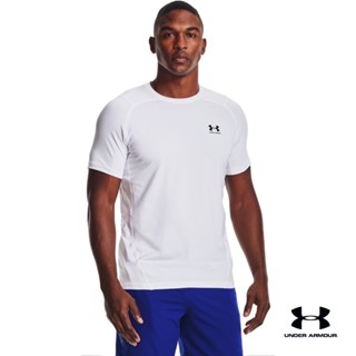 Under Armour UA Mens HeatGear® Armour Fitted Short Sleeveอันเดอร์ อาร์เมอร์ เสื้อออกกำลังกายสำหรับเทรนนิ่ง สำหรับผู้ชาย