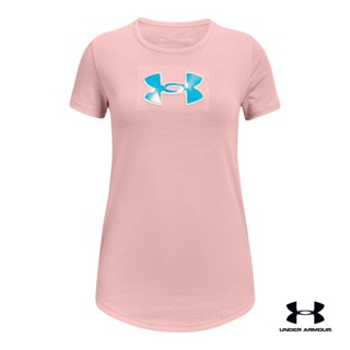 Under Armour UA Girls Scoop Short Sleeve อันเดอร์ อาร์เมอร์ เสื้อออกกำลังกายสำหรับเด็กผู้หญิง