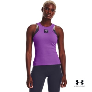 Under Armour UA Womens Project Rock Rib Tank อันเดอร์ อาเมอร์ เสื้อกล้ามออกกำลังกาย สำหรับผู้หญิง