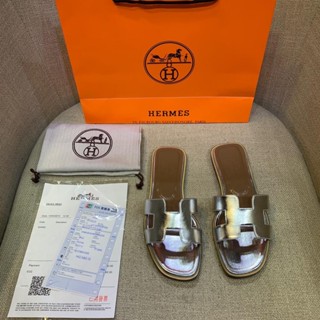 [EUR Size] Hermes รองเท้าแตะลําลอง อเนกประสงค์ สไตล์คลาสสิก สําหรับผู้ใหญ่ ใส่กลางแจ้ง ในร่ม