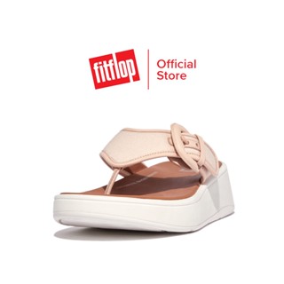 FITFLOP F MODE BUCKLE CANVAS รองเท้าแตะแบบหูหนีบผู้หญิง รุ่น FY6-A41 สี ROSE FOAM