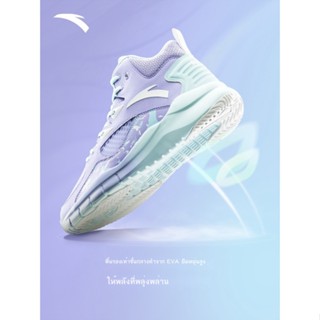 💞ขายใหญ่💞Anta KT Star Track 4 รองเท้าบาสเก็ตบอลผู้ชายฤดูใบไม้ร่วงBreathableอย่างเป็นทางการFlagshipแท้รองเท้าผ้าใบคุณภา
