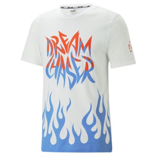 PUMA BASKETBALL - Neymar JR. เสื้อยืดบาสเกตบอลแขนสั้นสำหรับผู้ชาย สีขาว - APP - 62179701