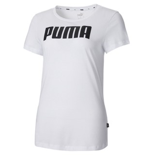 PUMA BASICS - เสื้อยืดผู้หญิง Essentials สีดำ - APP - 84719502