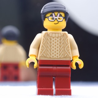 LEGO Tan Sweater Rabbit Glasses Chinese Town &amp; City