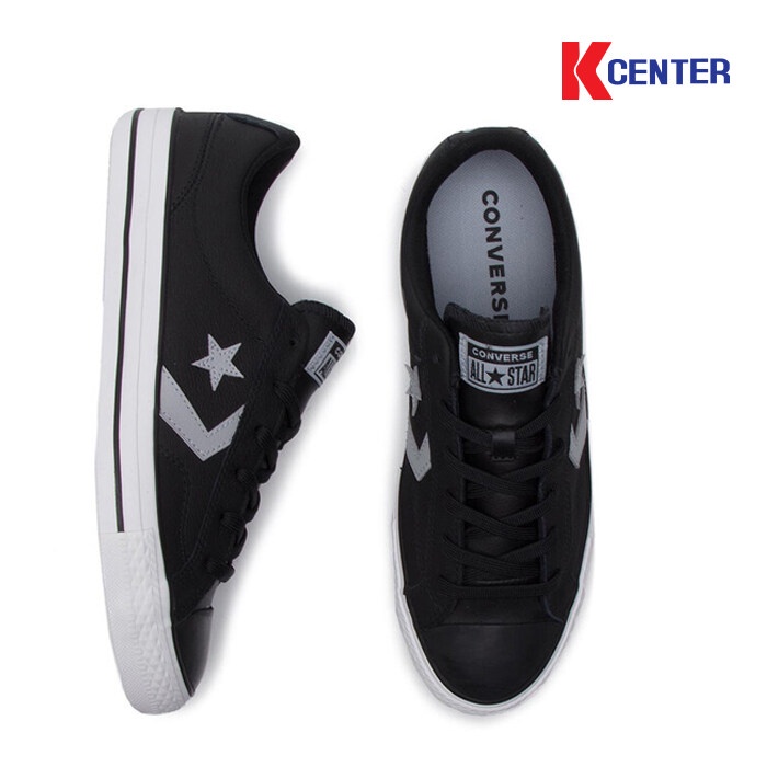✖✓∏Converse รองเท้าหนังแท้ รุ่น STAR PLAYER (161596CBK)