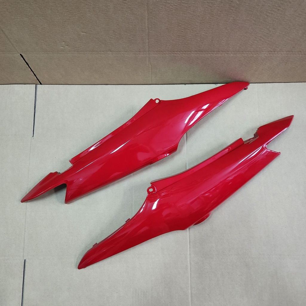 ชุดท้ายเวฟ ยูบล็อก สีแดง ฝาข้างท้าย wave100s u box สีแดง