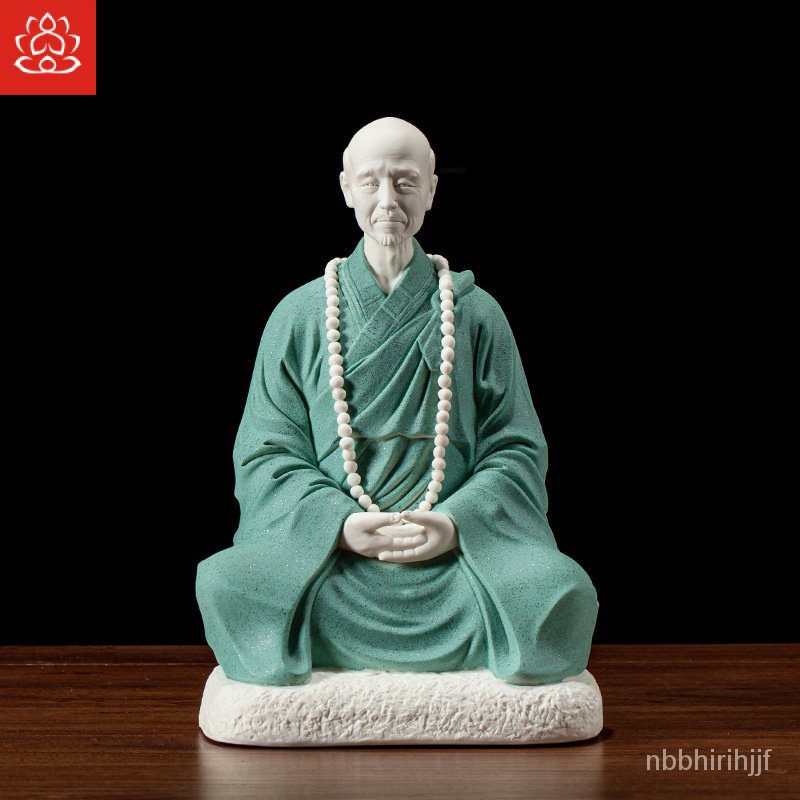 Ceramic Hongyi Master Home Living Room Decorations Zen Monk Figure Statue Hongyi Master Office Decor