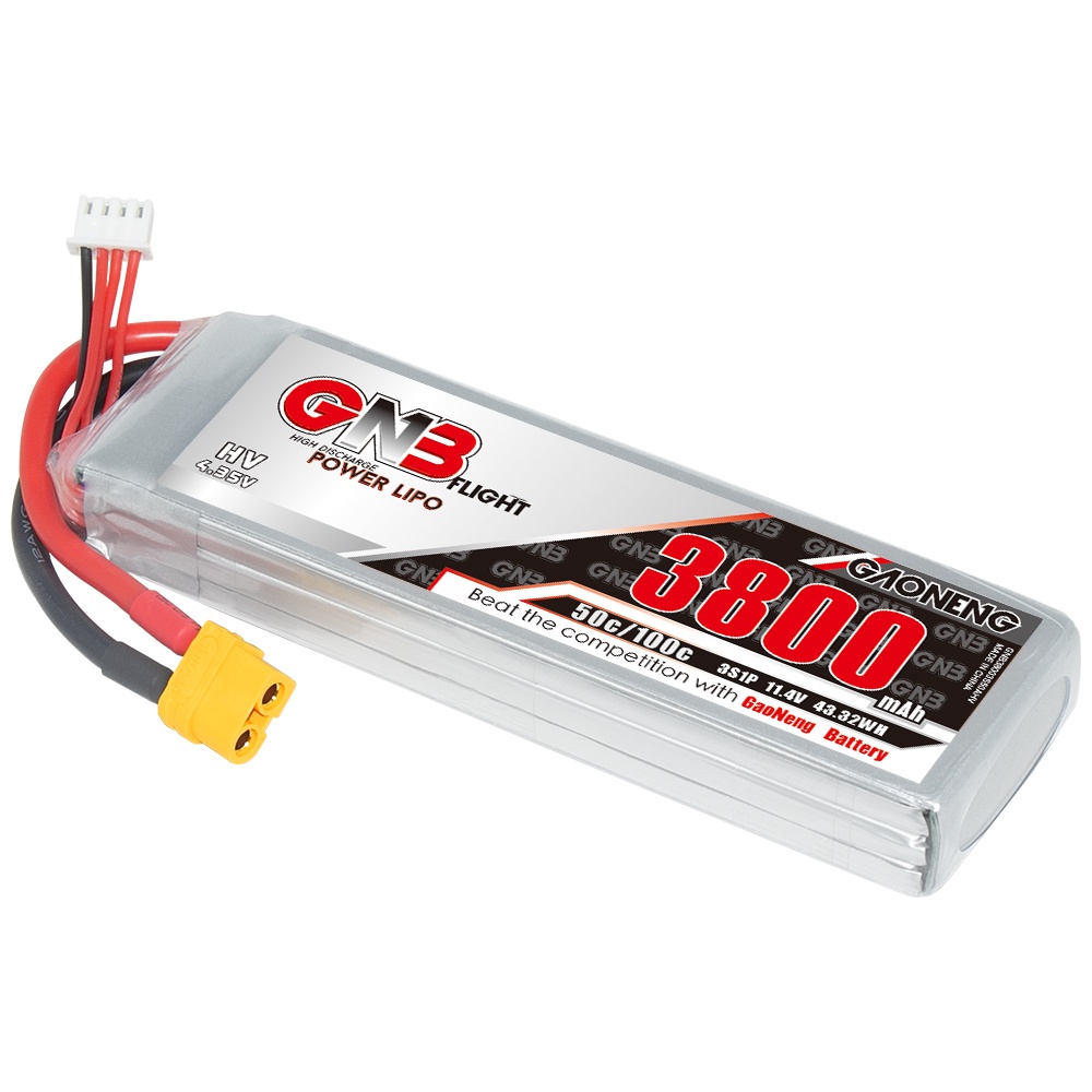 ❉GNB GAONENG 3800mah 3S 11.4V 50C 100C LiHV XT60 RC LiPo Battery RC Car Drone RC Boat